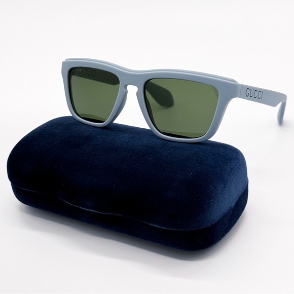 NEW GUCCI GG1571S 003 SQUARE BLUE GREEN MEN SUNGLASSES GUCCI - Picture 2 of 10